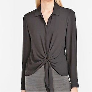 Brand New with Tags Tie Front Portofino Shirt by Express XXS